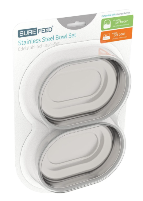 Sure Feed Edelstahl-Schalen-Set