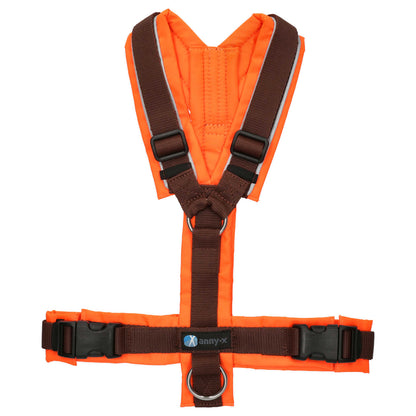 Annyx Hundegeschirr Protect in leuchtorange/braun