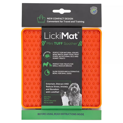 LickiMat Mini Buddy Tuff Schleckmatte für kleine Hunde und Katzen