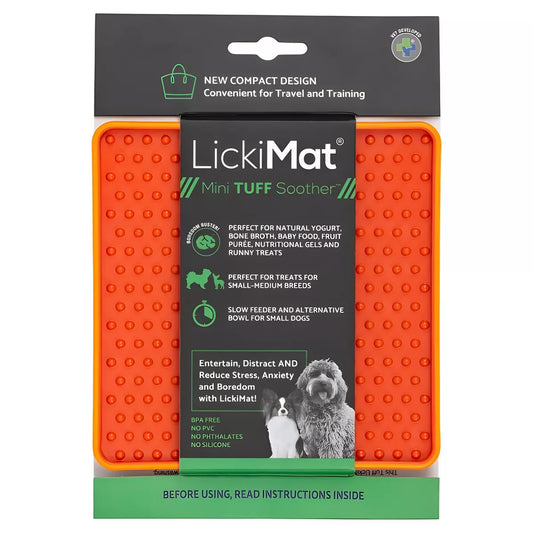 LickiMat Mini Buddy Tuff Schleckmatte für kleine Hunde und Katzen