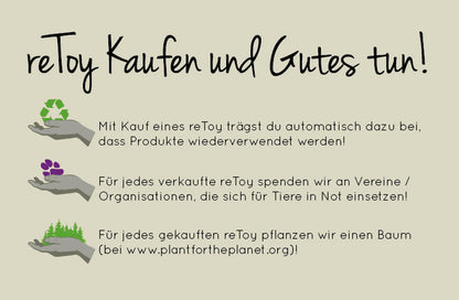 Zerrspielzeug reToy Short inkl. Ersatzgummi